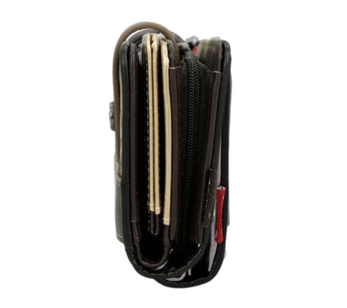 Portofel casual, dama, ANEKKE 41869-902, negru, piele ecologica